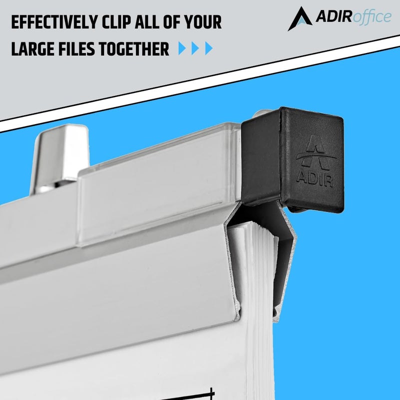 Adir Corp. Adir Blueprint Clamp 30 Inches - Blueprint Clips, Blueprint Binding Strips, Architectural Blueprint Binders for Blue Print Organizers, Poster, Maps & Construction Plan Holder (Pack of 6) - Image 2